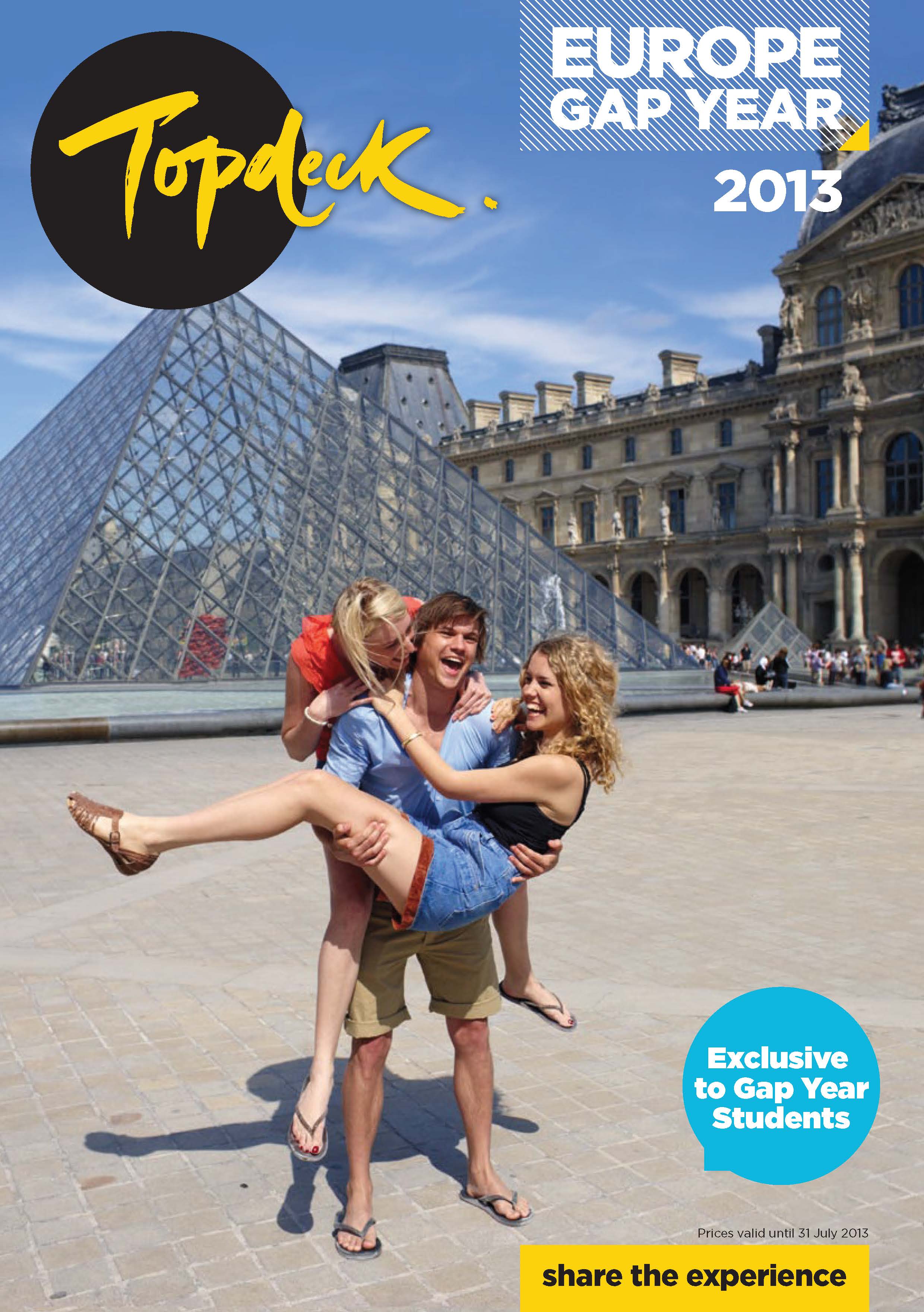 Travel Daily Topdeck Europe Gap Year 2013