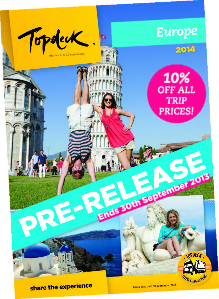 Travel Daily Topdeck Europe 2014